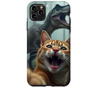Cat Selfie Con Dinosauro - Panico Giurassico Custodia per iPhone 11 Pro Max