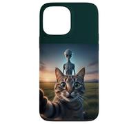 Cat Selfie with Alien on the Back Funny for Kids Teens Adult Custodia per iPhone 13 Pro Max