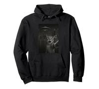Cat Selfie With Alien UFO Shirt Chicago Cat UFO Invasion Felpa con Cappuccio