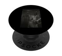 Cat Selfie With Alien UFO Shirt Chicago Cat UFO Invasion PopSockets PopGrip Adesivo
