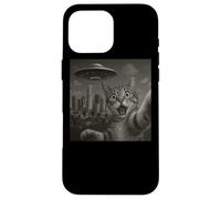 Cat Selfie With Alien UFO Shirt Los Angeles Cat UFO Invasion Custodia per iPhone 16 Pro Max