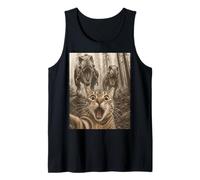 Cat Selfie with T-Rex Dinosaur Funny Cat Canotta