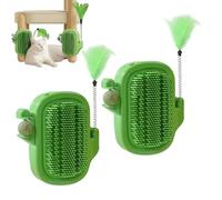 Cat sellf Groomer - Gat Corner Groomer | Pettine Angolare Per Scratcher Per Sollievo Da Stress, Gioco Sensoriale E Arricchimento Comportamentale | Toelettatore A Parete Con Giocattolo Di E Palla