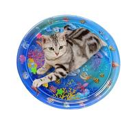 Cat Sensory Water Mat, Cartoon Water Pad for Pets and Babies, Cool Play Sleeping Waterbed, Fun Home Outside Entertainment for Small, Medium, Large Kittens and Puppies, 1 Piece