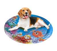 Cat Sensory Water Mat, Cartoon Water Pad Pets and Babies, Cool Fun Playing & Sleeping Waterbed for Small, Medium, Large Kittens, Puppies, Home, Outdoor Entertainment