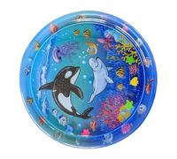 Cat Sensory Water Mat, Cartoon Water Pad Pets and Babies, Cool Fun Playing & Sleeping Waterbed for Small, Medium, Large Kittens, Puppies, Home, Outdoor Entertainment