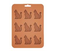 Cat Shape Silicone Tray 9-Cavity Whiskey Ice Mold
