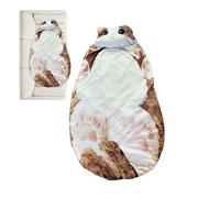 Cat Shaped Sleeping Bag, Washable Warm Cute Blanket, Adult Sleeping Bag for Home Lounging, Indoor Floor Bed, Travel, Relaxation, Sleepovers, Nap Time and Winter Comfort