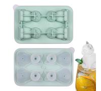 Cat Shaped Tray 4.69x2.2x7.28 Inches | Craft Ice Molds For DIY | 4 cavities silicone IceMold Fun Shapes, 3D Cat Mold, DIY Reusable IceMolds For Women Men, Cocktail, Chilling