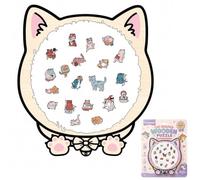 Cat Shaped Wooden Puzzle 135 Piece Jigsaw for Adults with Display Stand