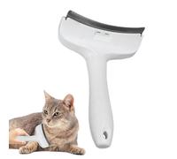 Cat Shedding Brush Curved Stainless Steel Teeth Non-Slip