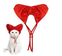 Cat Shower Cap - Heart Shape Ear Wrap, 24x15cm Dog Grooming Ear Cover for Bathing, Pet Hygiene Kit, Elastic Band Design with Waterproof Design, Grooming Protection Cap for Keeping Ears Dry