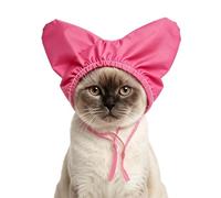 Cat Shower Cap Waterproof Pet Bathing Ear Cover for Cats Grooming | Adjustable Elastic Waterproof Hood with Soft Seal Design, Cute Protective Bath Cap for Stress Free Pet Bath Time