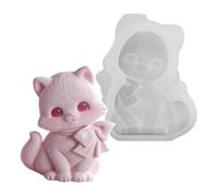 Cat Silicone Mold - Silicone, Reusable, Realistic Cat Candle Chocolate Mold 7.3x2.5x9.3cm | Novelty Craft Mould For DIY Candles, Clay, Chocolate Making | For Adults, Lovers, Family, Friends, Women, Ba