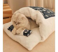 Cat Sleeping Bed Pet Hideaway Bag Capanna per cani autoriscaldante interna