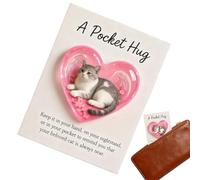 Cat Souvenir - Heart Shape Inspirational Cards | Positive Heart-Shaped Cute Cat Cards, Motivational And Encouragement Keepsakes for Women, Teens, Family, Christmas, Holiday, Or Everyday Inspiration