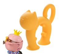 Cat Spatula Holder, Cat Shaped Spoon Rest, Anti Scaldare Bracket Clip, Caldo-Resistant Cooking Accessory, Cute Functional Design, Ideal for Home, Kitchen, Ristorante Use, 2.76x2.36x0.47 Inches