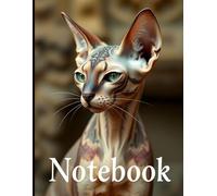 Cat Sphinx Notebook: Lined Personal Journal 8.5x11", 120 Pages, Soft Cover: Minimalist Design with a Regal Sphynx Cat Photo