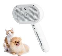 Cat Spritz Defur Comb - Spazzola a vapore in acciaio ABS, ricaricabile tramite USB di tipo C, strumento per la toelettatura, serbatoio da 35 ml, setole con estremità sferiche, controllo del rilascio