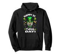 Cat St Patricks Day St Catricks Day Lucky Charm Cats Lovers Felpa con Cappuccio