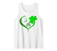 Cat St Patricks Funny Cattrick Irish Cat Shamrock Clover Canotta