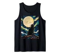 Cat Starry Night - Van Gogh Inspired Tee for Cat Lover Canotta