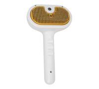 Cat Steam Brush, Pet Grooming Steamy Brush, Shedding Tool with Release Button, 7.87x4.53x3.15 inches Portable Kittens Broom, Ideal for Travel, Long and Short Haired Cats