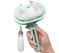 Cat Steam Brush, Self Cleaning Pet Comb, Built in Misting Steamer & Gentle Massage Function, Ergonomic Deshedding Tool for Hair Removal, Home Grooming, Dog Bath, Travel Use