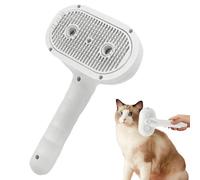 Cat Steamer Brush, Anti-Static Rechargeable, Hair Removal With Comb