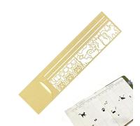 Cat Stencil Ruler - Metal Cartoon Drawing Tool for Kids Adults | Portable Cat Shape Straightedge with Measurement Markings, Creative Art and School Accessory for Home Office Travel