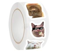 Cat Stickers - 500 Pieces Cute Meme Cats | Car Decals With Funny Cat Designs, Stickers For Teens Kids Youth Family Friends Halloween Christmas Laptop Bottle Table Bracelet