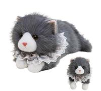 Cat Stuffed Animal - Realistic Cat Plush Toy, 12 pollici Soft Plush Kitten Toy, Cute Realistic Stuffed Animal Cats Doll for Kids Bedroom Living Room Car Office Birthday, Gift CatLovers Home Decor