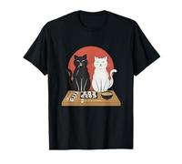 Cat Sushi Food Lover Japanese Kawaii Anime Kitty Design Maglietta