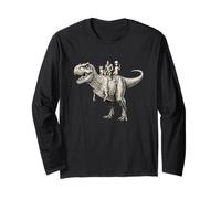 Cat T Rex Bigfoot Alien Squad Maglia a Manica