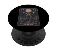 Cat Tarot Card - The Moon Vintage Style Tee PopSockets PopGrip Adesivo