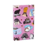 Cat Tarot Cards, Divination Cards, 22 Pieces Coated Paper Compact Lightweight Collectible Portable Playful Design Versatile Use, Tarot Game for Kids Teenager Present, 4.13x2.56Inches, Pink