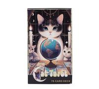 Cat Tarot - Fate Reading Mystic | Pocket Dimensione Oracle Game con strumento di divinazione portatile | Giochi tarocchi tascabili | Tarott Oracle Deck per la lettura intuizione, guida spirituale