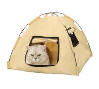Cat Tent, Breathable Foldable Pet House, 15.75x15.75x14.96 Inches Portable Travel Shelter for Small Animals, Camping, Balcony, Patio, Beach, Summer Adventures and Outdoor Trips