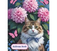 Cat-Themed Address Book - With Telephone & Birthday pages. Over 700 Entry Spaces: Perfect gift for her / cat lovers everywhere