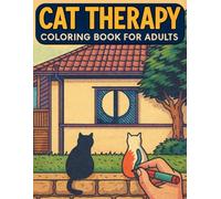 Cat Therapy Coloring Book for Adults: Relaxing Black Cat Illustrations - Mindful Moments with Feline Friends