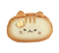 Cat Toast Peluche Custodia Per Pencil, 19x13 Cm, Custodia Carina A Pencil Per Ragazze, Borsa Per La Cartoleria Portatile, Sacchetti Per Trucco Con Zip Per Donne, Accessory Per Borse, Regali Per Amici
