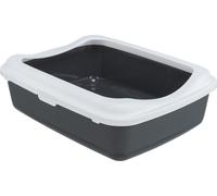 Cat toilet Classic 37 × 15 × 48 cm grigio scuro/bianco