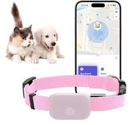 Cat Tracker, Dog Tracker, Pet Tracker, Collare GPS per gatti di piccola taglia, senza canone mensile, Tracker per animali domestici compatibile con Apple Find (compatibile iOS/Android), Collare GPS
