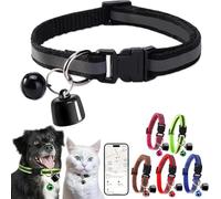 Cat Tracker, Mini localizzatore GPS per gatto, Collare Intelligente con Localizzatore di Posizione, Nessun Costo Aggiuntivo, Compatibile con iOS & Android (Nero)