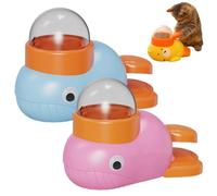 Cat Treat Slot Machine, Cat Slot Machine Treat Dispenser, Anti Gulping Cats Treat Puzzle Treats Dispenser with Button, IQ Training and Exercise, Slow Feeder Toy for Cats (2pcs-D)