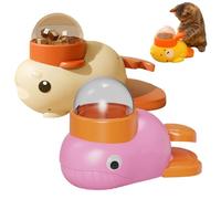 Cat Treat Slot Machine, Cat Slot Machine Treat Dispenser, Anti Gulping Cats Treat Puzzle Treats Dispenser with Button, IQ Training and Exercise, Slow Feeder Toy for Cats (2pcs-A)