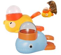Cat Treat Slot Machine, Cat Slot Machine Treat Dispenser, Anti Gulping Cats Treat Puzzle Treats Dispenser with Button, IQ Training and Exercise, Slow Feeder Toy for Cats (2pcs-E)