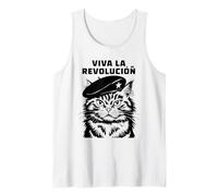 Cat Tshirt Viva La Revolucion Kitty Meow Guerrilla Kitten Canotta