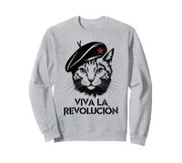 Cat Tshirt Viva La Revolucion Kitty Meow Guerrilla Kitten Felpa
