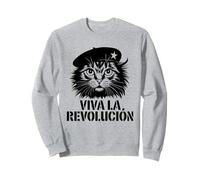 Cat Tshirt Viva La Revolucion Kitty Meow Guerrilla Kitten Felpa